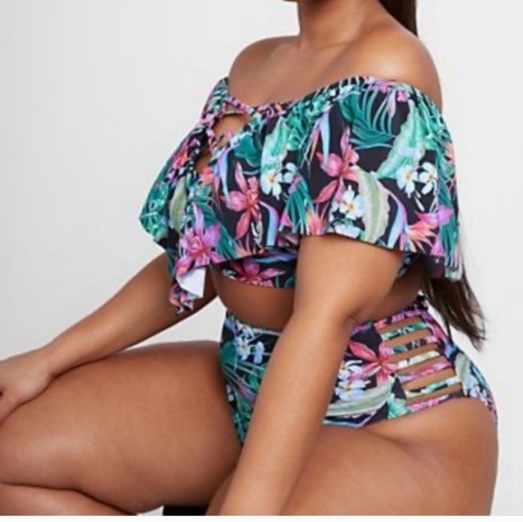 Like new!! Fashion to figure tropical bikini 3x - Picture 2 of 7